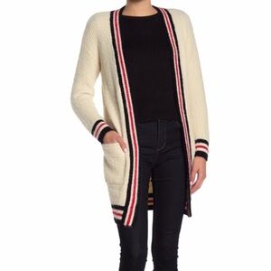 Baciano Long Ultra Soft And Fuzzy Open Cardigan Size Medium New Without Tags!